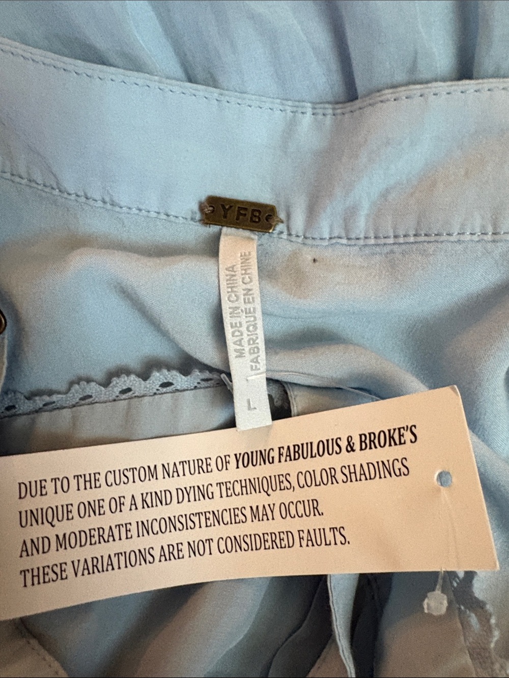 Yong Fabulous and Broke Light Blue Button-Front Maxi Sundress - Picture 10 of 11